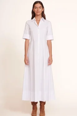 STAUD - JOAN MAXI DRESS WHITE