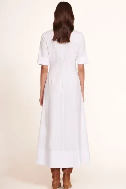 STAUD - JOAN MAXI DRESS WHITE