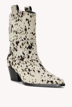 STAUD - JUNE BOOT BLACK WHITE HAIRCALF