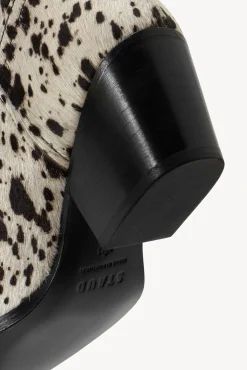 STAUD - JUNE BOOT BLACK WHITE HAIRCALF