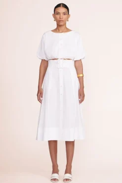 STAUD - KINGSLEY SKIRT WHITE
