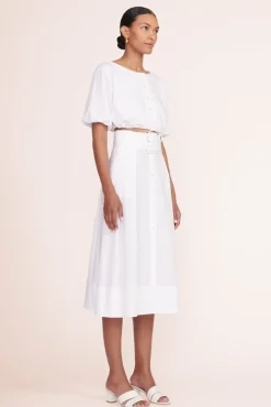 STAUD - KINGSLEY SKIRT WHITE