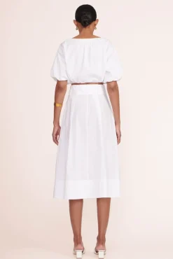 STAUD - KINGSLEY SKIRT WHITE