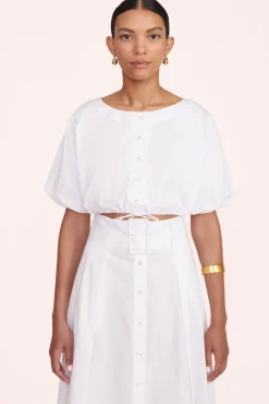 STAUD - KINGSLEY SKIRT WHITE