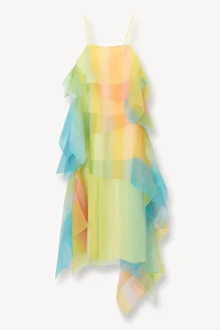 STAUD - KYLA DRESS COASTAL OMBRE