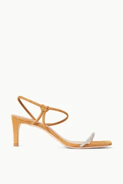 STAUD - LAUREL CRYSTAL HEEL SUEDE RHINESTONE CASHEW