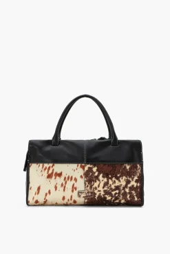 STAUD - LEO SATCHEL MIXED HAIRCALF