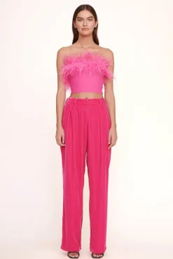 STAUD - LUISA PANT SHOCKING PINK