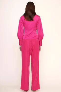 STAUD - LUISA PANT SHOCKING PINK