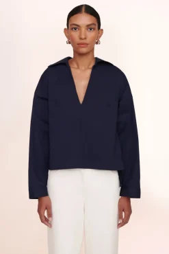 STAUD - MARLENE TOP NAVY