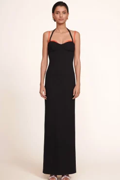 STAUD - MASONITE DRESS BLACK CHERRY