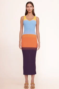 STAUD - MAXI DANA DRESS AURA