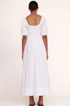 STAUD - MAXI FAYE DRESS WHITE