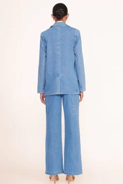 STAUD - MAXWELL BLAZER MEDIUM WASH