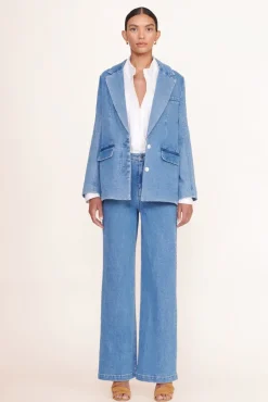 STAUD - MAXWELL BLAZER MEDIUM WASH