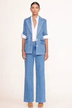 STAUD - MAXWELL BLAZER MEDIUM WASH