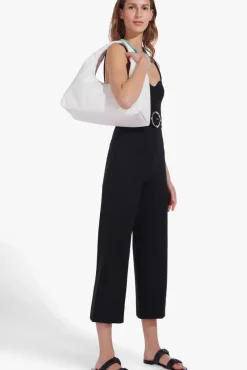 STAUD - MAYA RUCHED SANDAL BLACK