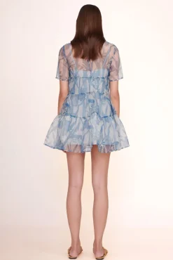 STAUD - MINI HYACINTH DRESS SKY WILDFLOWERS