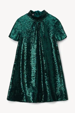 STAUD - MINI ILANA DRESS EMERALD