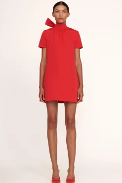 STAUD - MINI ILANA DRESS POINSETTIA