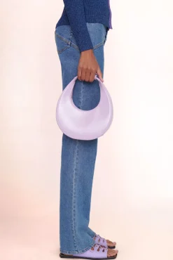 STAUD - MINI MOON BAG LILAC