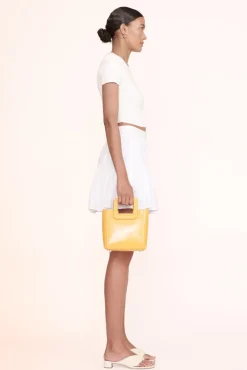STAUD - MINI SHIRLEY LEATHER BAG MANGO