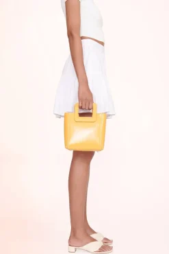 STAUD - MINI SHIRLEY LEATHER BAG MANGO