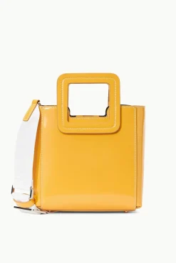 STAUD - MINI SHIRLEY LEATHER BAG MANGO
