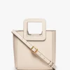 STAUD - MINI SHIRLEY LEATHER BAG CREAM