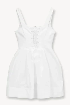 STAUD - MINI SUTTON DRESS WHITE