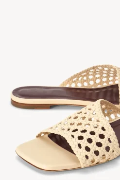 STAUD - NEVIL CROCHET SANDAL CREAM