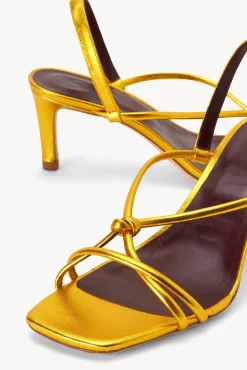 STAUD - NICOLETTE HEEL GOLD