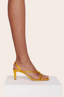 STAUD - NICOLETTE HEEL GOLD