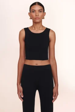 STAUD - NOOR TOP BLACK