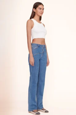 STAUD - NOOR TOP WHITE