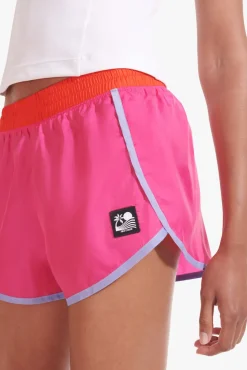 STAUD - NYLON RUN SHORT FUCHSIA