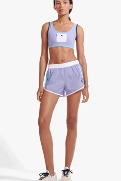 STAUD - NYLON RUN SHORT GALAXY PURPLE