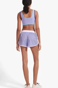 STAUD - NYLON RUN SHORT GALAXY PURPLE
