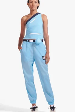 STAUD - NYLON TRACK PANT ALASKAN BLUE