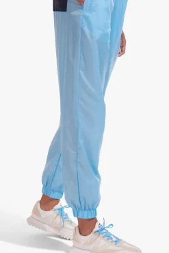 STAUD - NYLON TRACK PANT ALASKAN BLUE