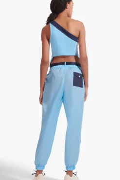 STAUD - NYLON TRACK PANT ALASKAN BLUE