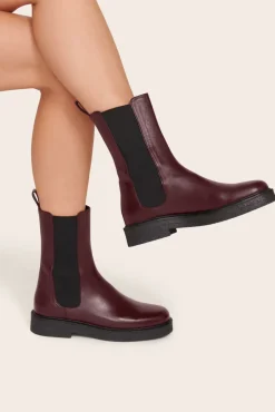 STAUD - PALAMINO BOOT BLACK PLUM