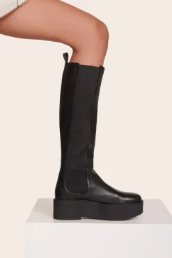 STAUD - PALAMINO TALL PLATFORM BOOT BLACK