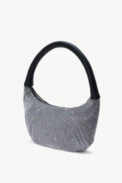 STAUD - PEPPER CRYSTAL BAG BLACK BLACK RHINESTONE