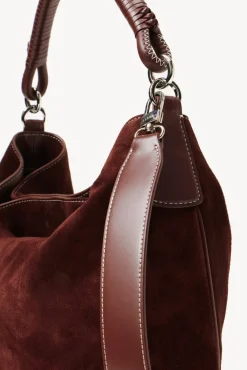 STAUD - PERRY BAG MAHOGANY SUEDE