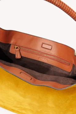 STAUD - PERRY BAG OCHER TAN SUEDE