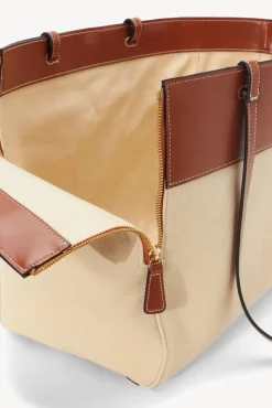 STAUD Pet Accessories- PET CARRIER CREAM TAN