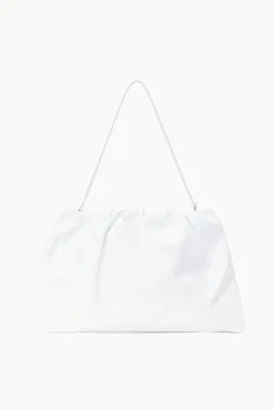 STAUD - PHOEBE BAG PATENT WHITE