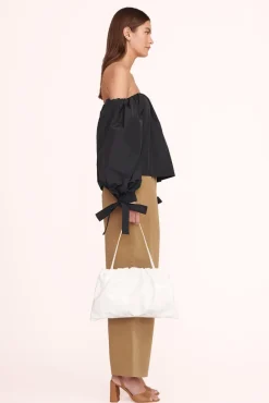 STAUD - PHOEBE BAG PATENT WHITE