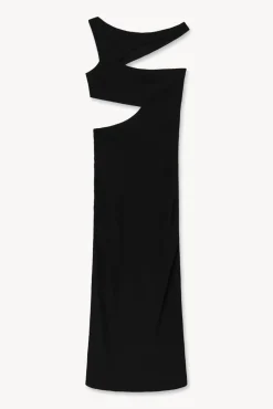 STAUD - PRISMATIC DRESS BLACK